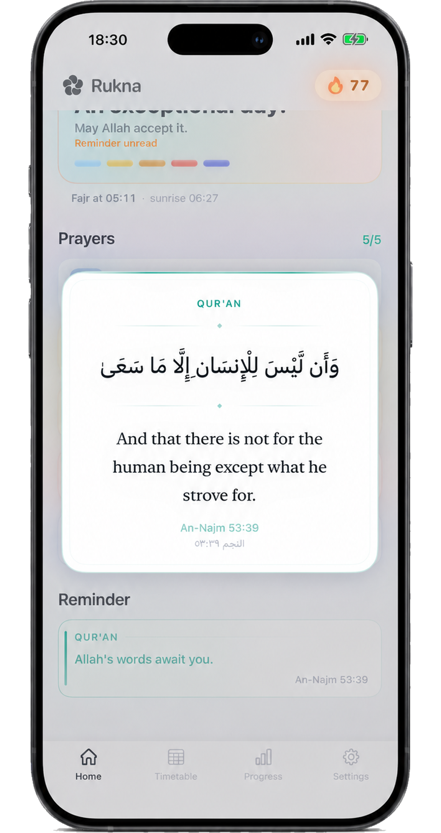 Today's hadith reminder.